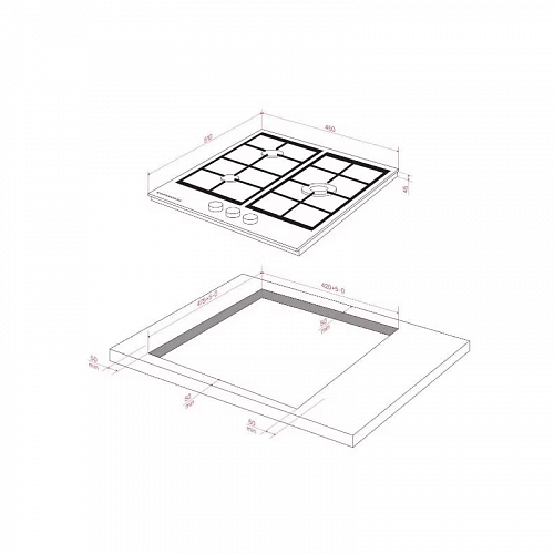Варочная поверхность Kuppersberg FG 46 B