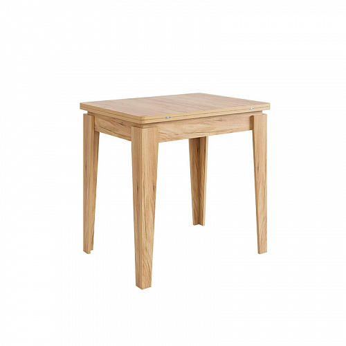 Стол обеденный раскладной Фантазия дуб крафт золотой