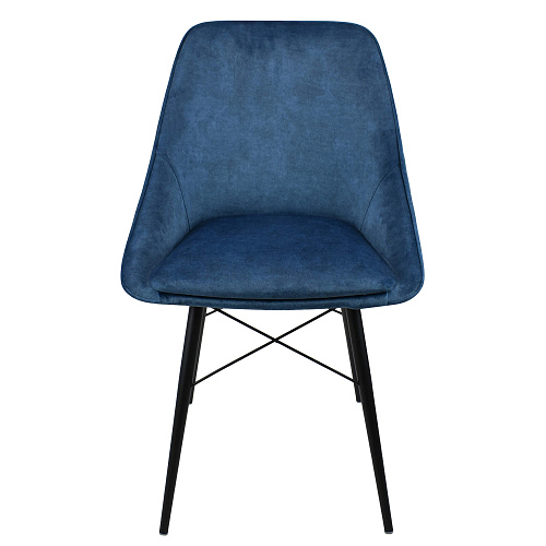 Стул Монти ST Люкс черный муар/Noel Blue