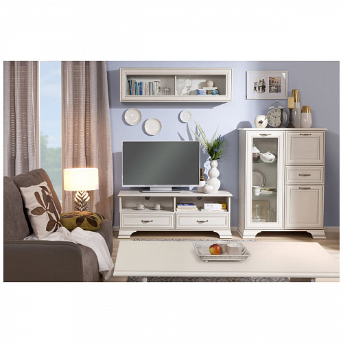 Полка навесная 1V TIFFANY Вудлайн кремовый