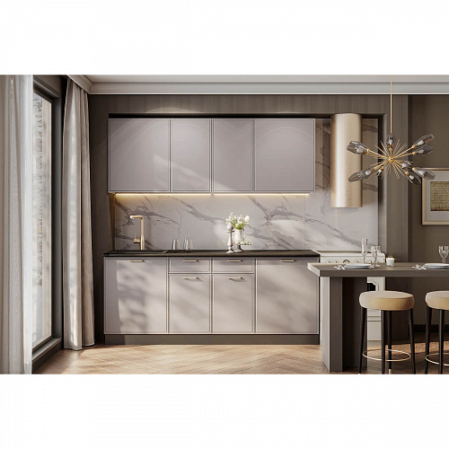 Кухня Адель 2,0 Белый/Нео/Черный