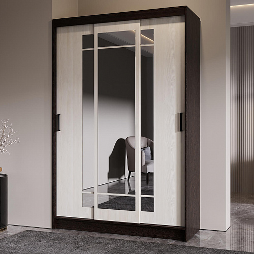 Шкаф-купе БРУНО 4 Венге/Лоредо