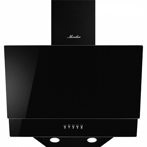 Наклонная вытяжка MONSHER ROUEN 50 Noir Verre