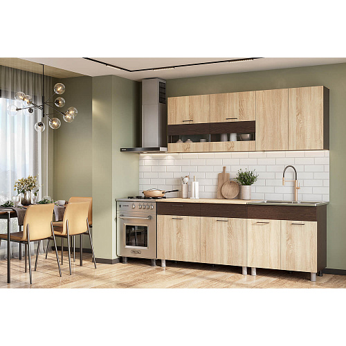 Кухня Босфор 2,0 Дуб Венге/Дуб Сонома