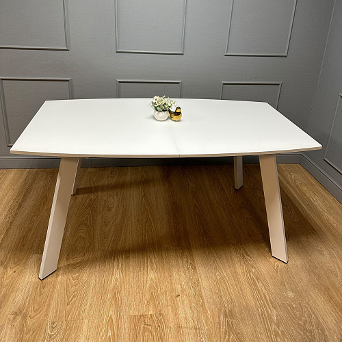 Стол обеденный Kenner SL1600s белый/белое сатин