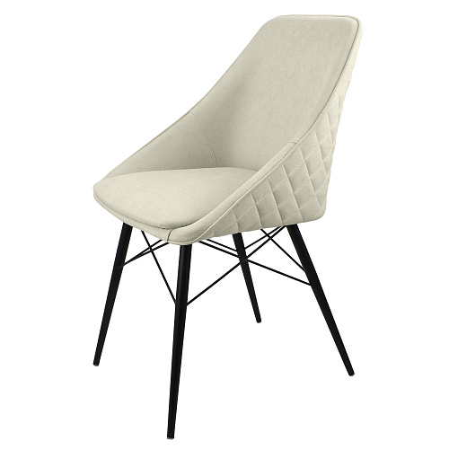 Стул Монти ST Люкс черный муар/Канди крем