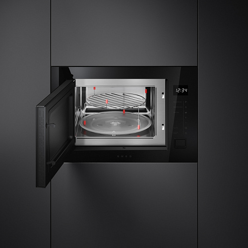 Встраиваемая микроволновая печь SMEG FMI225BI