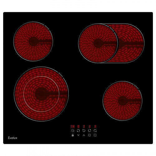 Встраиваемая варочная панель электрическая EVELUX HEV 642 B