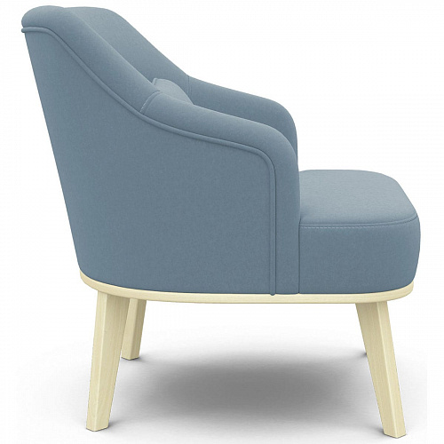 Кресло отдыха Комфорт-5 Низкая спинка CATANIA DUSTY BLUE/Бесцветный