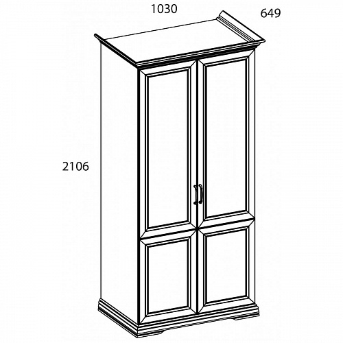 Шкаф SEVILLA 2DG Белый