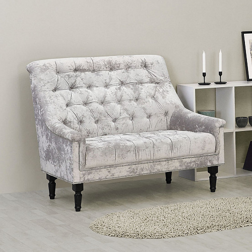 Диван ПРАДО PLUSH SILVER/Венге