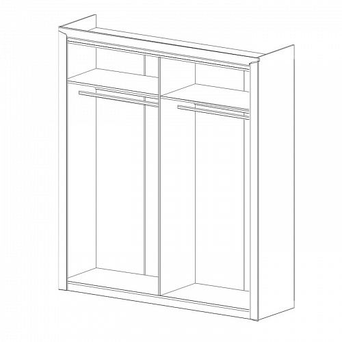Шкаф четырехдверный Соренто Дуб бонифаций