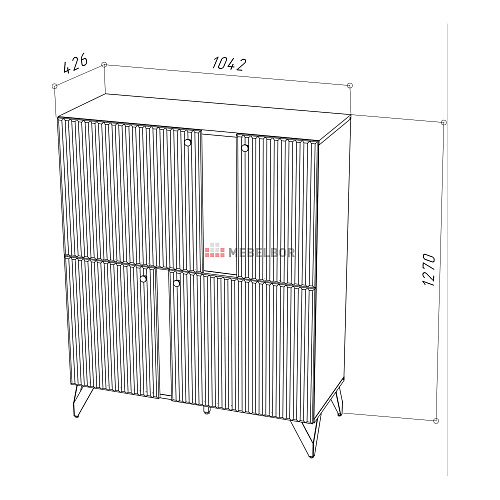 Комод НК RENO КД-2 Черный