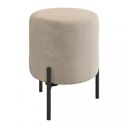 Пуф Одри крем (велюр)