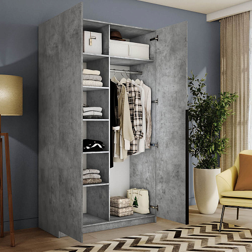 Шкаф Локер 1200 распашной Бетон