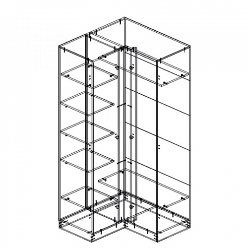 Шкаф Мори угловой 940 Графит