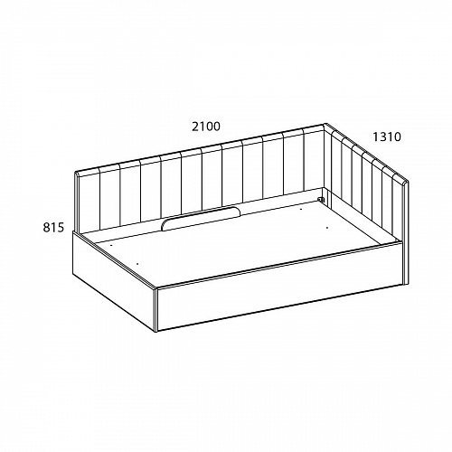 Кровать с подъемным механизмом угловая SINGLE 120 SIMPLE 29