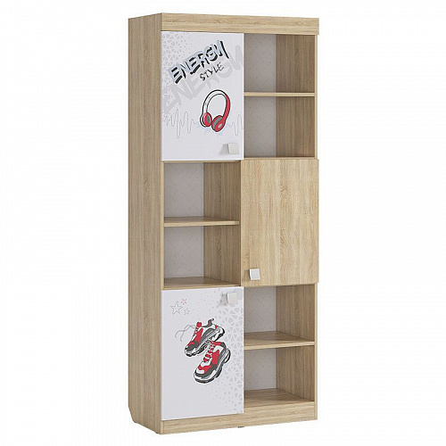 Стеллаж Энерджи дуб сонома/белый