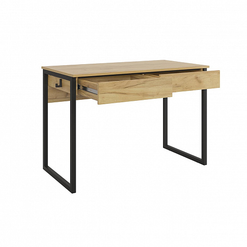 Стол письменный Юниор дуб крафт золотой/черный муар