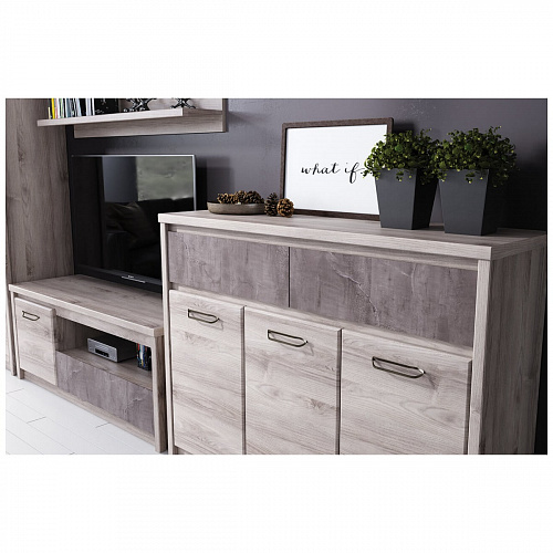 Комод 3D2S JAZZ Каштан найроби/Оникс