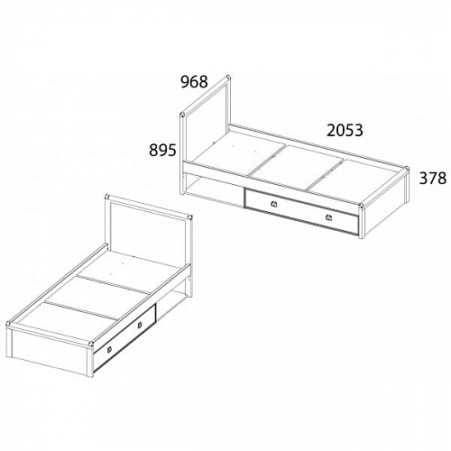 Набор детской мебели MAGELLAN №2 Сосна винтаж