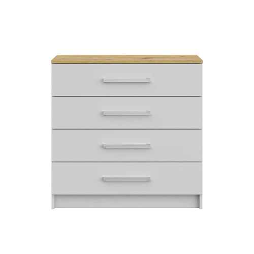 Комод с 4-я ящиками НК Бланка Белый/дуб Артизан