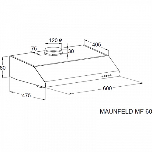 ВЫТЯЖКА MAUNFELD MF 60 White