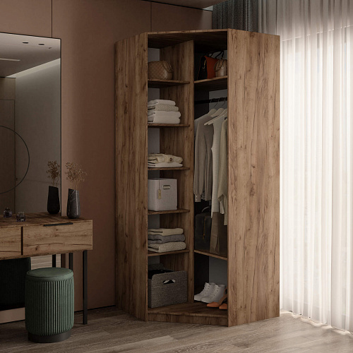 Шкаф угловой Локер Дуб Крафт табачный