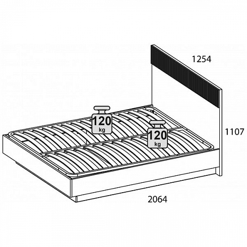 Кровать с подъемным механизмом VINATI 120 ПЕРСИДСКИЙ ЖЕМЧУГ/АМАРОК