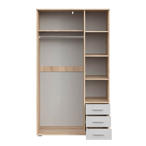 Шкаф НК FUN ШК-3Д Дуб сонома/Белый