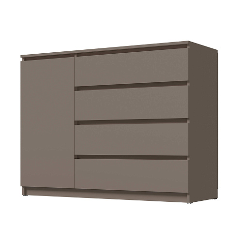 Комод ВЕГА Люкс 1Д-4Я Мокко