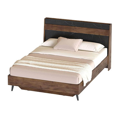 Спальный гарнитур Браун Таксония/Мрамор неро маркина