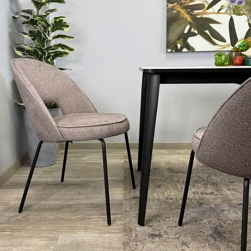 Стул Kenner 179SD черный/капучино B04