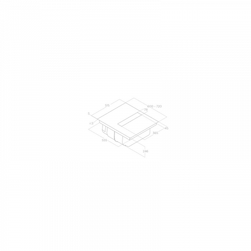 Варочная панель с вытяжкой ELICA NIKOLATESLA FIT RAW BR/A/60-PRF0203695