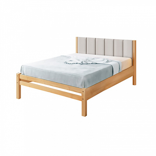 Кровать односпальная Массив 1200 с мягкой спинкой