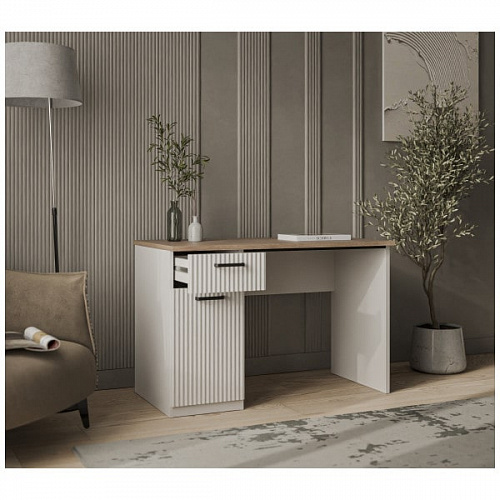 Стол письменный VINATI 1D1S ПЕРСИДСКИЙ ЖЕМЧУГ/АМАРОК