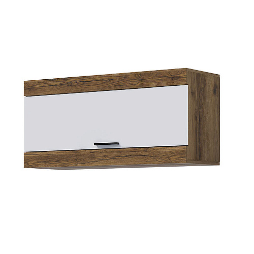 Гостиная ПРАГА №1 Дуб делано/Белый гладкий