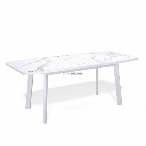 Стол обеденный Kenner AA1400 белый/керамика белая