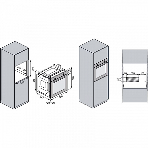 Встраиваемый духовой шкаф KUPPERSBERG HO 608 B