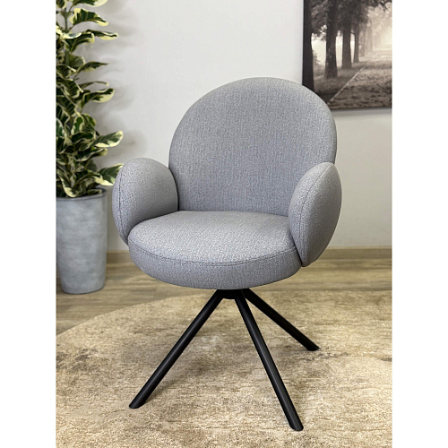 Стул Kenner 312SD черный/серый E86