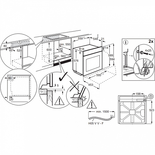 Встраиваемый духовой шкаф Electrolux LOE8F38Z