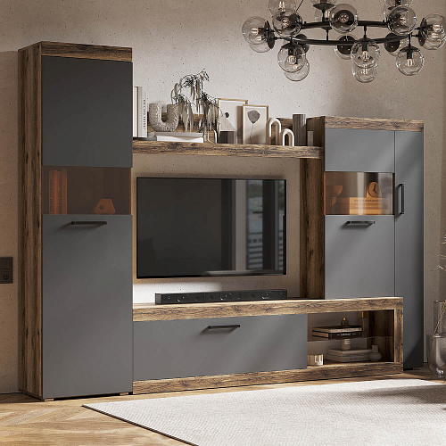 Гостиная Бастон Дуб делано/Графит