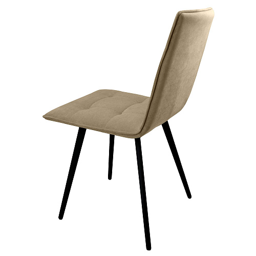 Стул Рица Лофт черный муар/Катания Латте