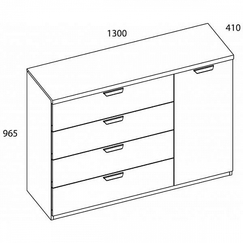 Комод MODERN 1D4S Персидский жемчуг/Ирландский ликер