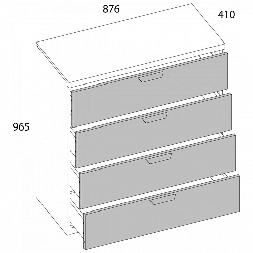 Комод MODERN 4S Персидский жемчуг