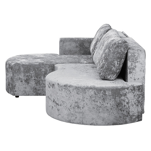 Угловой диван Каир (правый) PLUSH SILVER