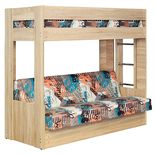 Диван-кровать двухъярусный Новый LENOR 01/Дуб Сонома