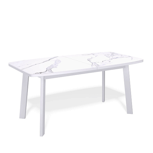 Стол обеденный Kenner AK1400 белый/керамика GLORIA WHITE