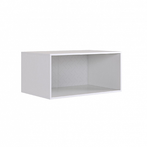 Антресоль двухдверная Ева 116.01 белое дерево/белый матовый