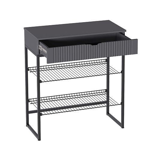 Тумба для обуви Нора Металл Бруклин/Графит